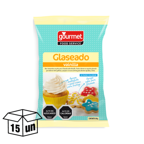 GLASEADO VAINILLA GOURMET 500GR 1X15